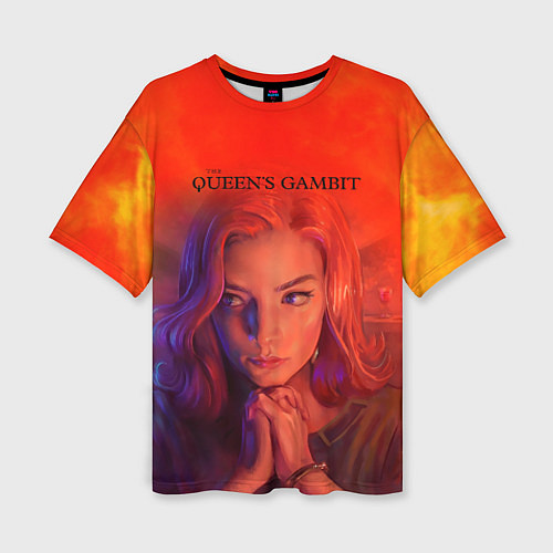 Женская футболка оверсайз Queens Gambit Ход Королевы / 3D-принт – фото 1
