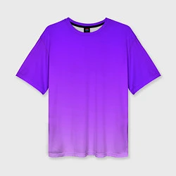 Футболка оверсайз женская Фиолетовый космос, цвет: 3D-принт