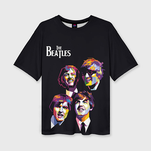 Женская футболка оверсайз The Beatles / 3D-принт – фото 1