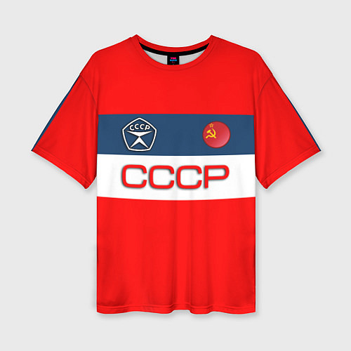 Женская футболка оверсайз СССР / 3D-принт – фото 1