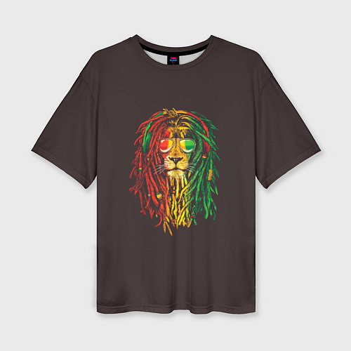 Женская футболка оверсайз Bob lion / 3D-принт – фото 1