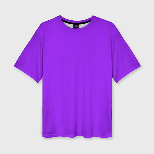 Женская футболка оверсайз Фиолетовый / 3D-принт – фото 1