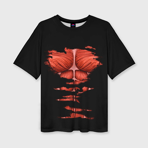 Женская футболка оверсайз Титан / 3D-принт – фото 1