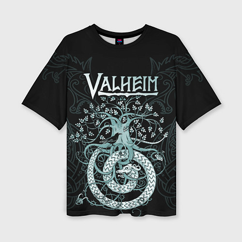 Женская футболка оверсайз Valheim / 3D-принт – фото 1