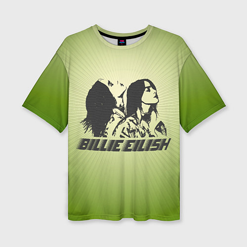 Женская футболка оверсайз Билли Айлиш / 3D-принт – фото 1