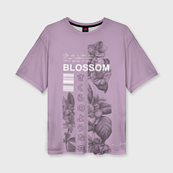 Женская футболка оверсайз Blossom