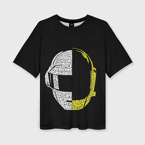 Женская футболка оверсайз Daft Punk / 3D-принт – фото 1