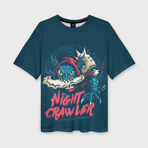 Женская футболка оверсайз Night Crawler Dota 2 / 3D-принт – фото 1