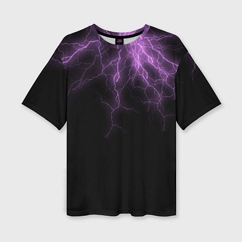 Женская футболка оверсайз Разряд Молнии / 3D-принт – фото 1