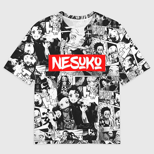 Женская футболка оверсайз НЕЗУКО / 3D-принт – фото 1