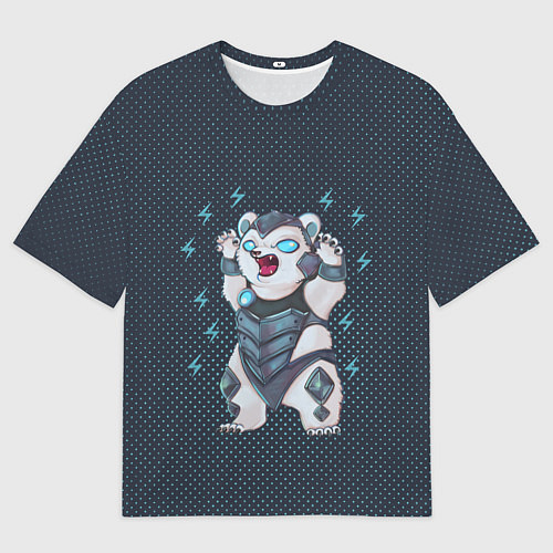 Женская футболка оверсайз Волибир LOL / 3D-принт – фото 1