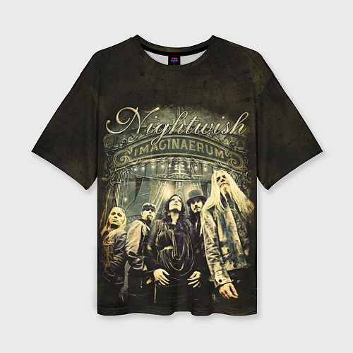 Женская футболка оверсайз NIGHTWISH / 3D-принт – фото 1