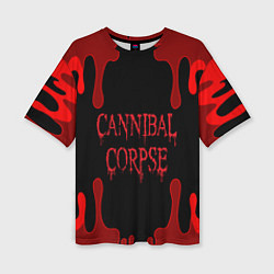 Женская футболка оверсайз Cannibal Corpse