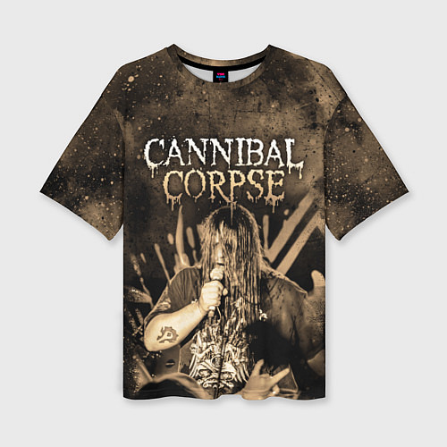 Женская футболка оверсайз Cannibal Corpse / 3D-принт – фото 1