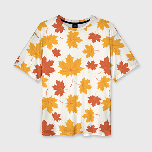 Женская футболка оверсайз Осень Autumn / 3D-принт – фото 1