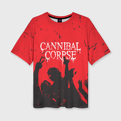 Женская футболка оверсайз Cannibal Corpse Труп Каннибала Z / 3D-принт – фото 1