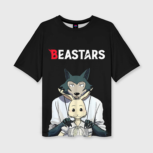Женская футболка оверсайз Beastars Выдающиеся звери / 3D-принт – фото 1