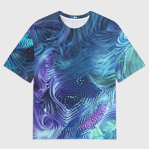 Женская футболка оверсайз Абстракция / 3D-принт – фото 1