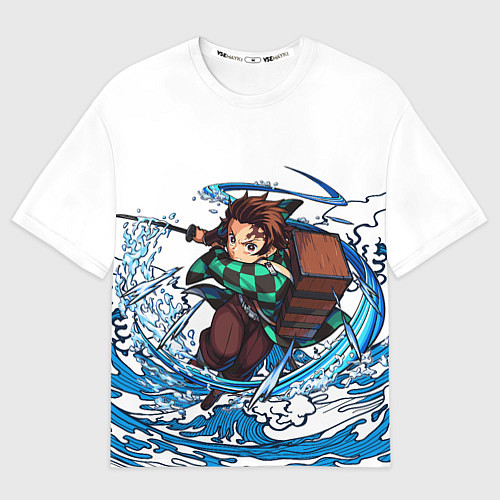 Женская футболка оверсайз ТАНДЖИРО / 3D-принт – фото 1