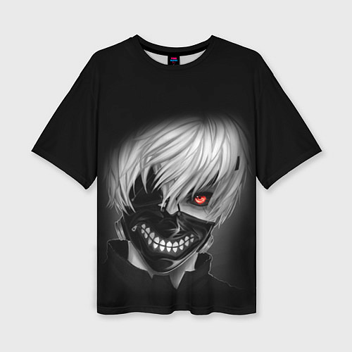 Женская футболка оверсайз TOKYO GHOUL ТОКИЙСКИЙ ГУЛЬ / 3D-принт – фото 1