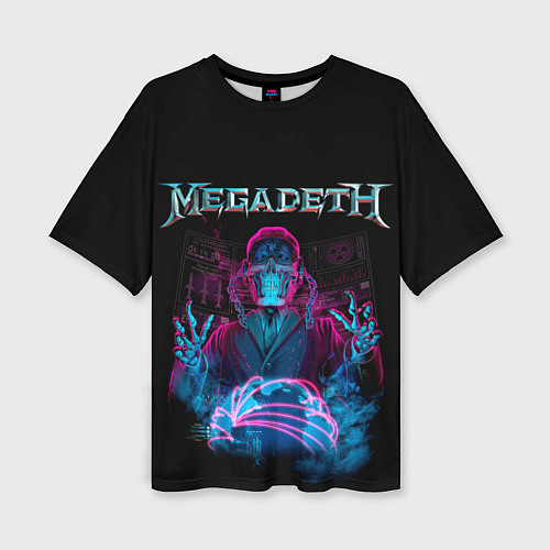 Женская футболка оверсайз MEGADETH / 3D-принт – фото 1