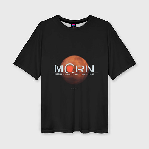 Женская футболка оверсайз Марс / 3D-принт – фото 1