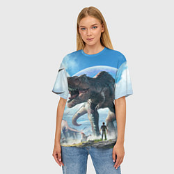 Футболка оверсайз женская Ark Survival Evolved, цвет: 3D-принт — фото 2