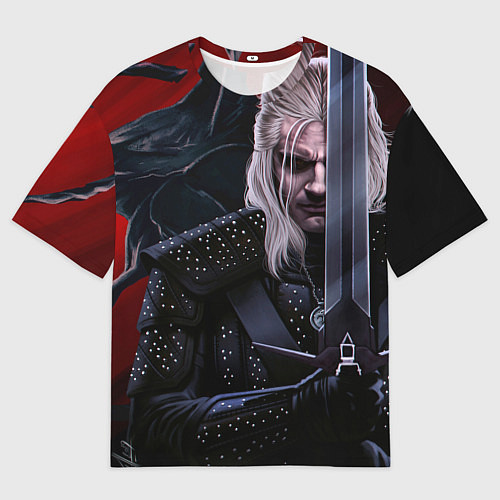 Женская футболка оверсайз Ведьмак Геральт / 3D-принт – фото 1