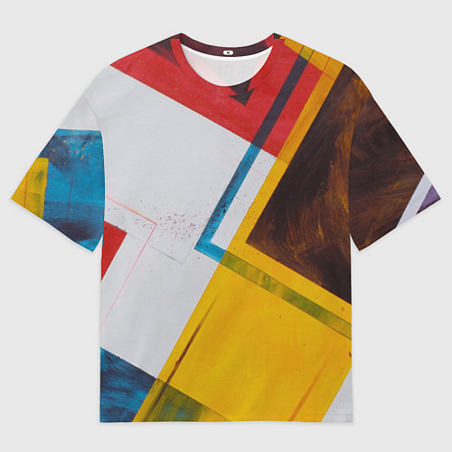 Женская футболка оверсайз KVADRO / 3D-принт – фото 1