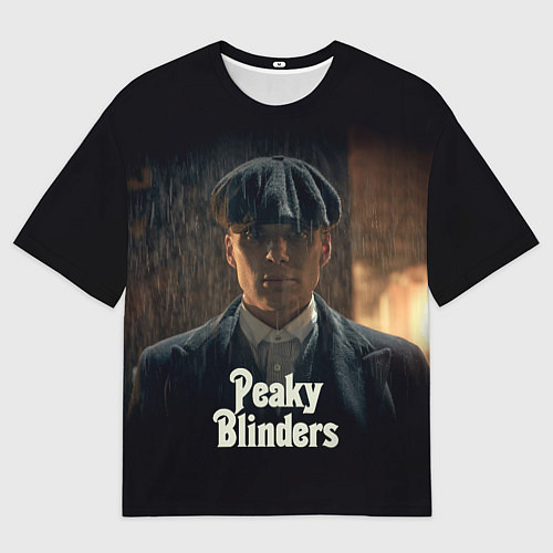 Женская футболка оверсайз Острые Козырьки Томас Шелби / 3D-принт – фото 1