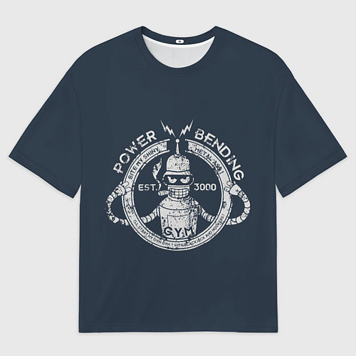 Женская футболка оверсайз Сгибальщик 3000 / 3D-принт – фото 1