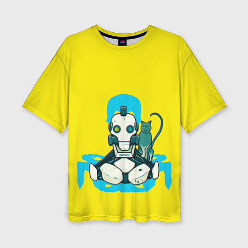 Женская футболка оверсайз Любовь, смерть и роботы / 3D-принт – фото 1