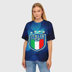 Футболка оверсайз женская Сборная Италии, цвет: 3D-принт — фото 2