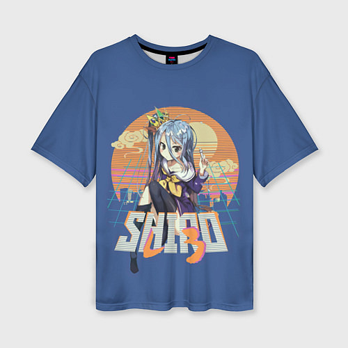 Женская футболка оверсайз Shiro princess / 3D-принт – фото 1