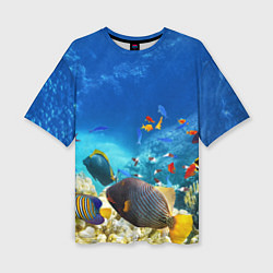 Женская футболка оверсайз Морской мир