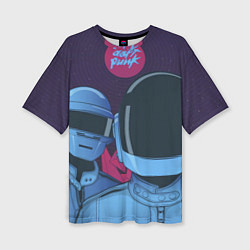 Женская футболка оверсайз Daft Punk
