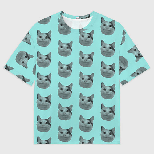 Женская футболка оверсайз ШТОШ / 3D-принт – фото 1