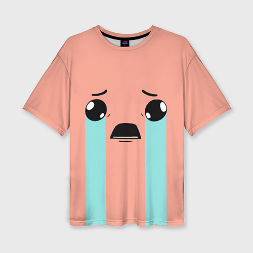 Женская футболка оверсайз Crying Isaac / 3D-принт – фото 1