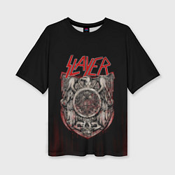 Женская футболка оверсайз Slayer