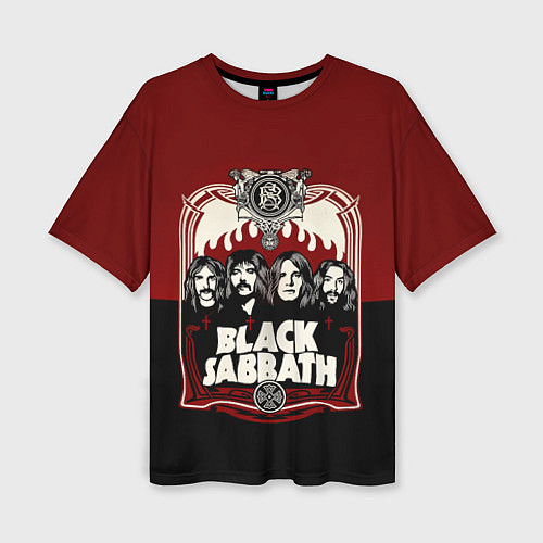 Женская футболка оверсайз Black Sabbath / 3D-принт – фото 1