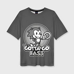 Женская футболка оверсайз Retro Sonic