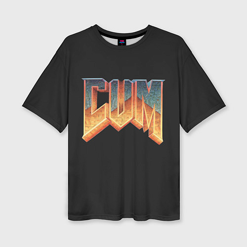 Женская футболка оверсайз Doom Gachi Remix / 3D-принт – фото 1