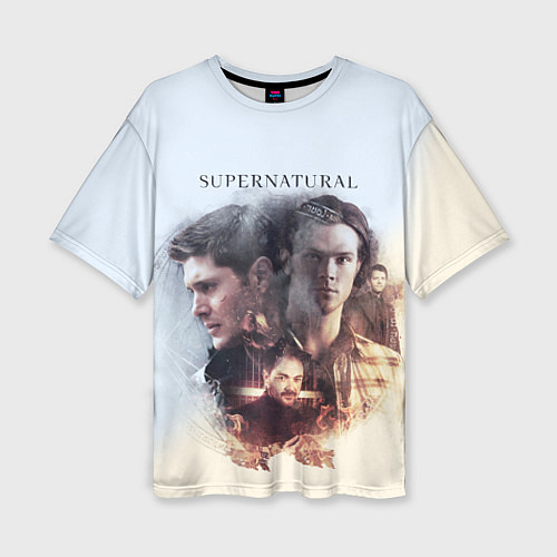Женская футболка оверсайз Supernatural / 3D-принт – фото 1