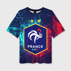 Женская футболка оверсайз Сборная Франции
