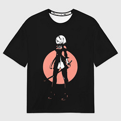 Футболка оверсайз женская Nier Automata, цвет: 3D-принт