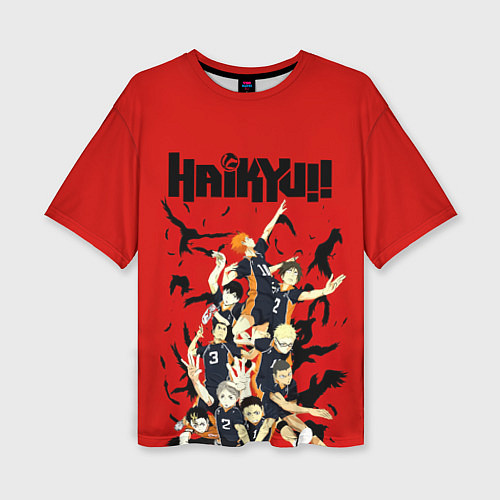 Женская футболка оверсайз Старшая Карасуно Haikyuu!! / 3D-принт – фото 1
