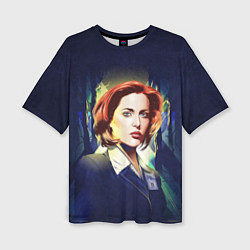 Женская футболка оверсайз Dana Scully