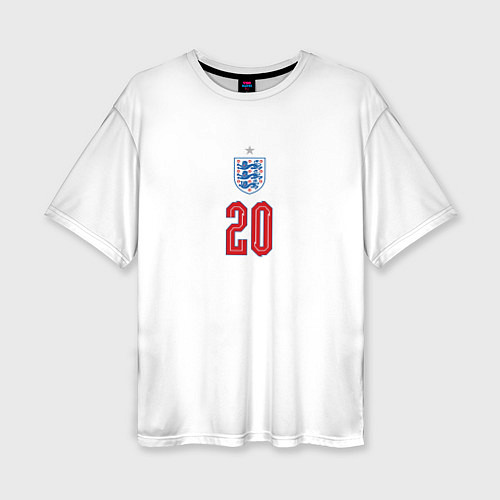 Женская футболка оверсайз Фил Фоден форма Англия / 3D-принт – фото 1