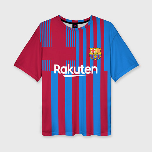 Женская футболка оверсайз Форма Коутиньо Барселона 2122 / 3D-принт – фото 1