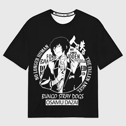 Футболка оверсайз женская Осаму Дазай Бродячие псы, цвет: 3D-принт